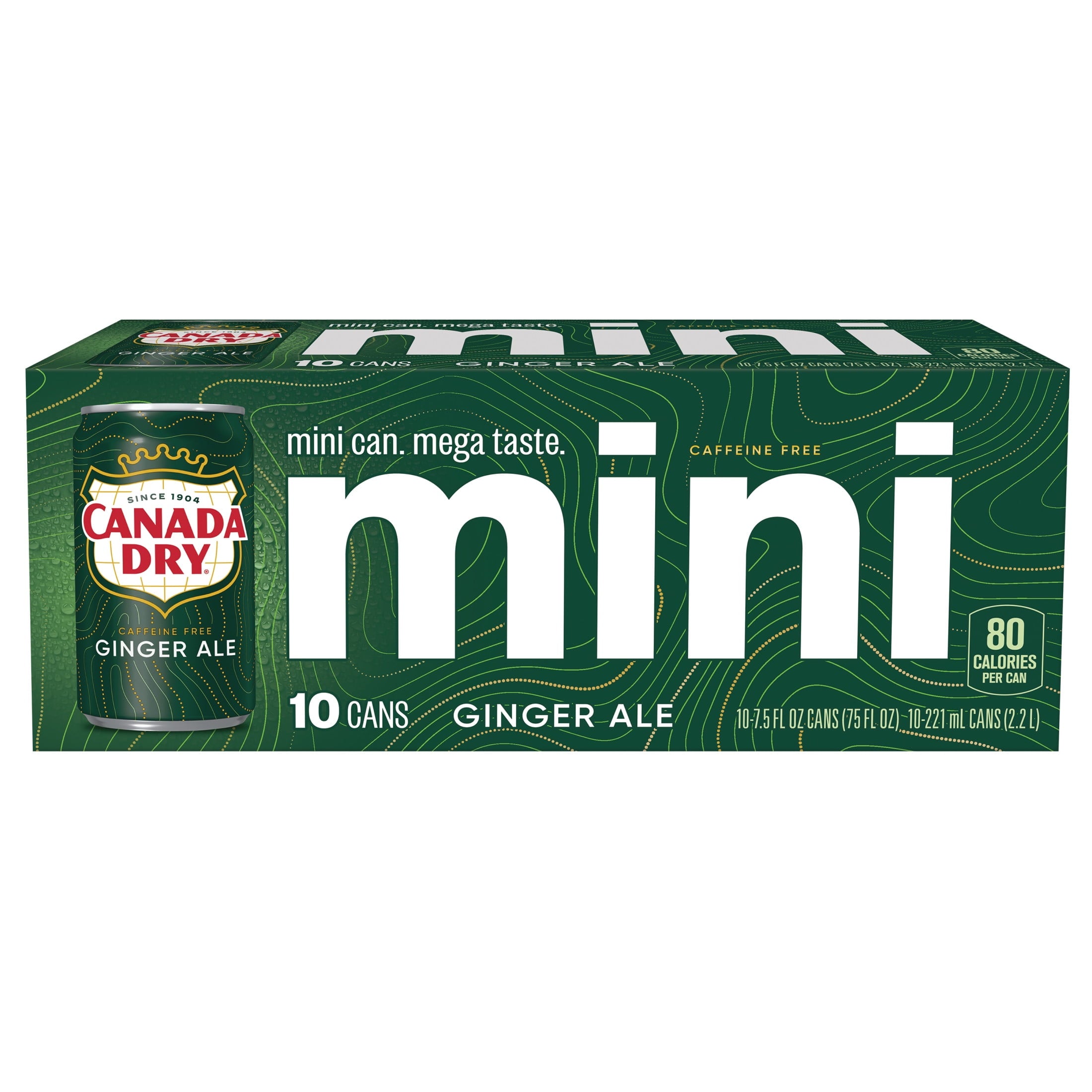 Canada Dry Caffeine Free Ginger Ale Soda Pop Cans 7.5 Fl Oz 10 Pack