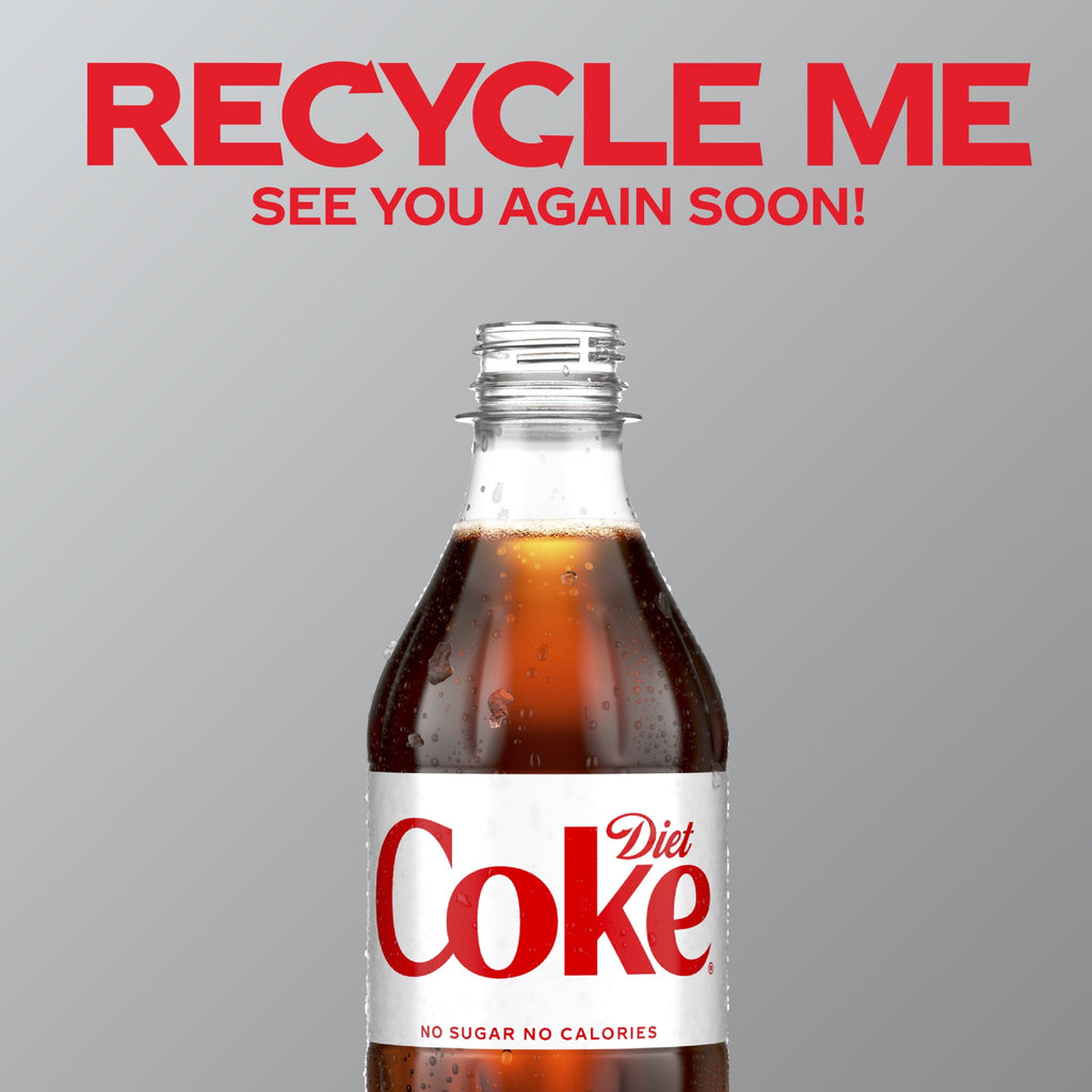 Soda Pop Bottles 16.9 Fl Oz 6 Pack Diet Coke