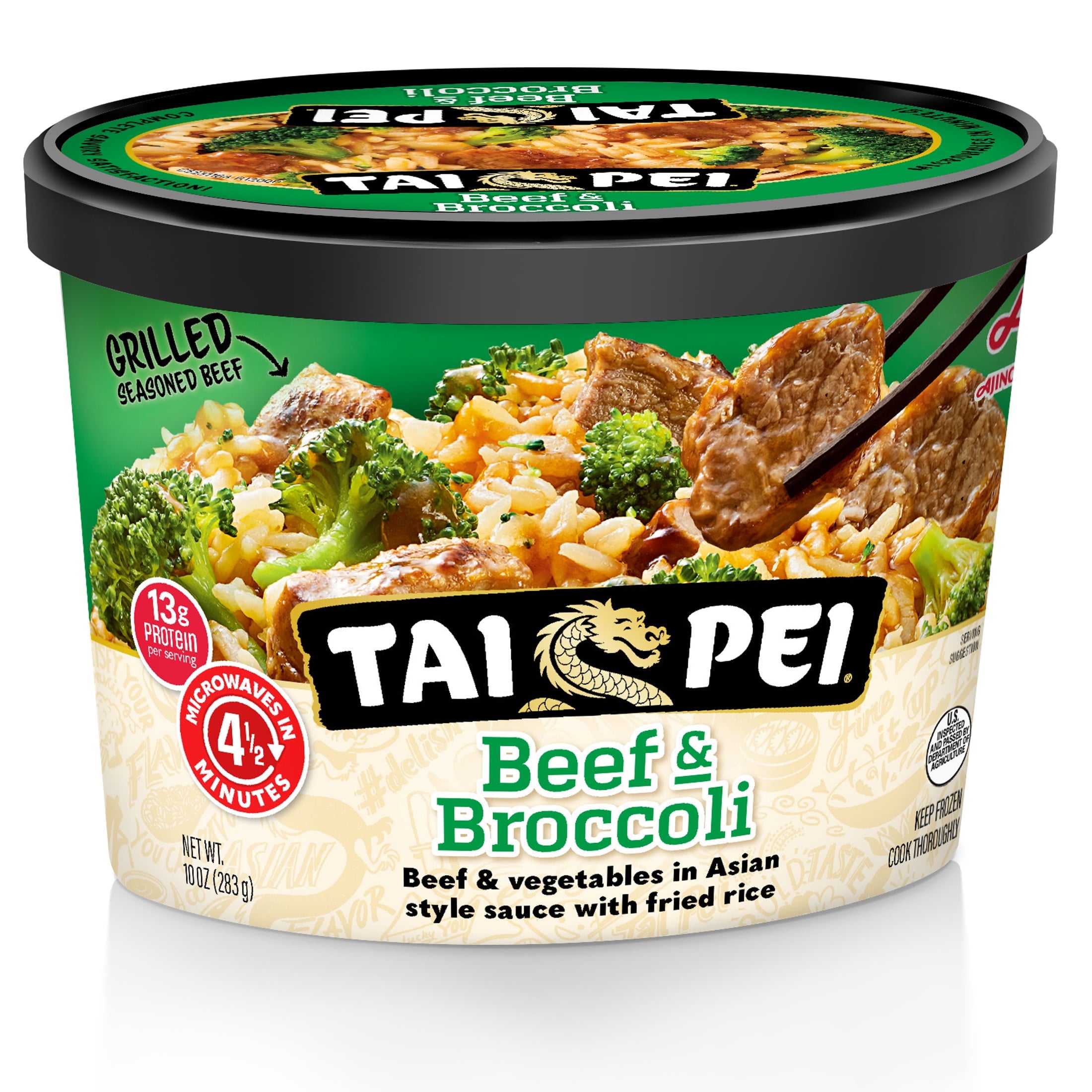 Tai Pei Beef & Broccoli Frozen Asian Entree 10 Oz