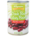 Wegmans No Salt Added Dark Red Kidney Beans 15.5 Oz