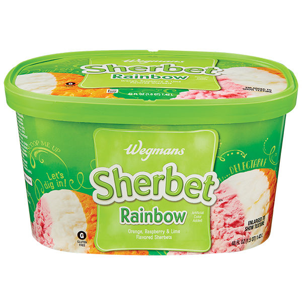 Wegmans Rainbow Sherbet 48 fl. oz.