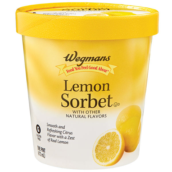 Wegmans Lemon Sorbet Smooth & Refreshing 1 Pint