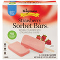 Wegmans Strawberry Sorbet Bars 6 Count 18 Fl Oz