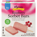 Wegmans Raspberry Sorbet Bars 6 Pack