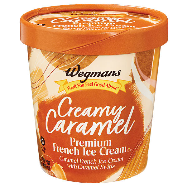 Wegmans Creamy Caramel Premium French Ice Cream 1 Pt
