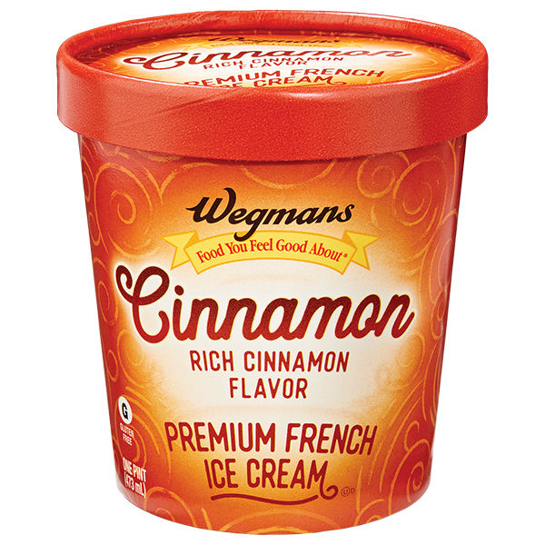 Wegmans Premium French Ice Cream Cinnamon 1 Pt