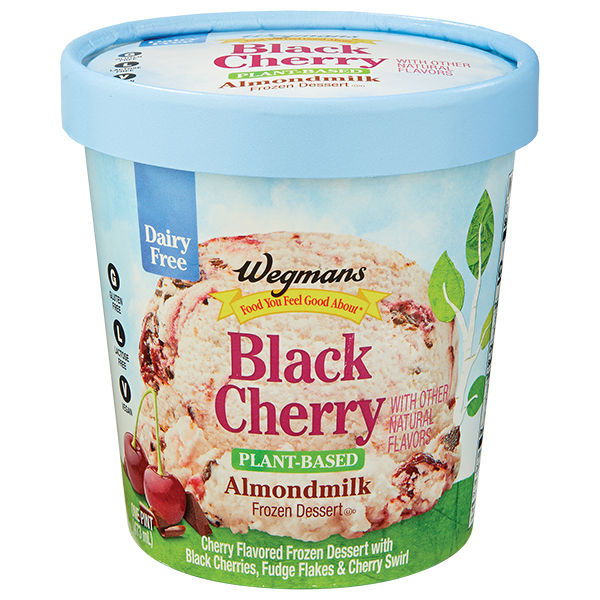 Wegmans Black Cherry Plant-Based Almondmilk Frozen Dessert 1 Pt
