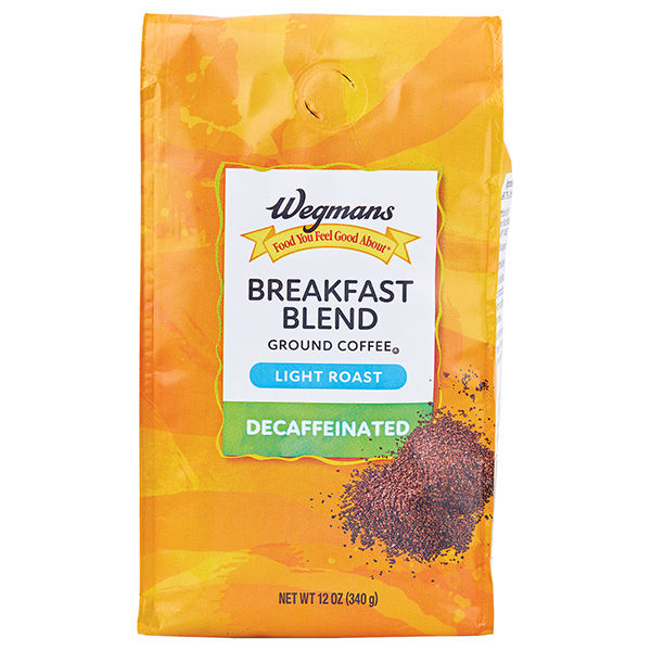 Wegmans Decaf Breakfast Blend Ground Coffee 10 Oz