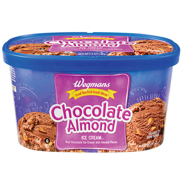 Wegmans Chocolate Almond Ice Cream 48 fl. oz.