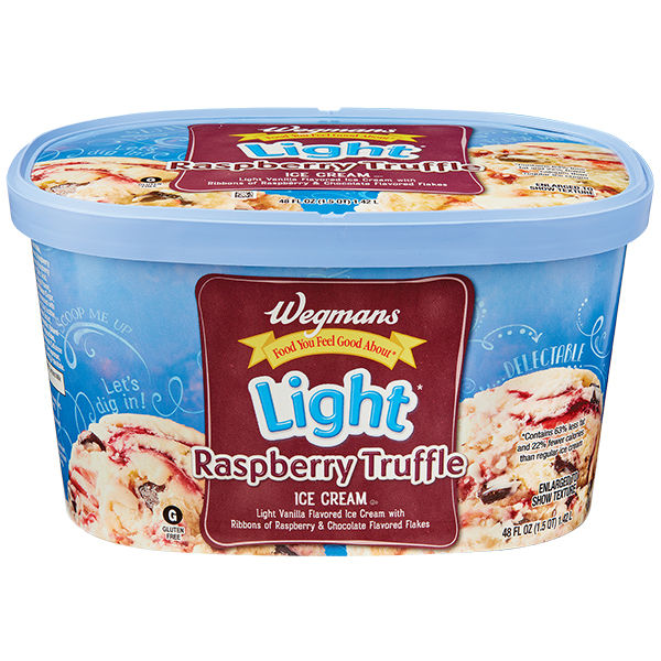 Wegmans Light Raspberry Truffle Ice Cream 48 Fl Oz