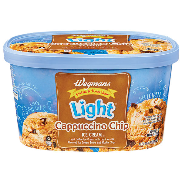 Wegmans Light Cappuccino Chip Ice Cream 48 fl oz