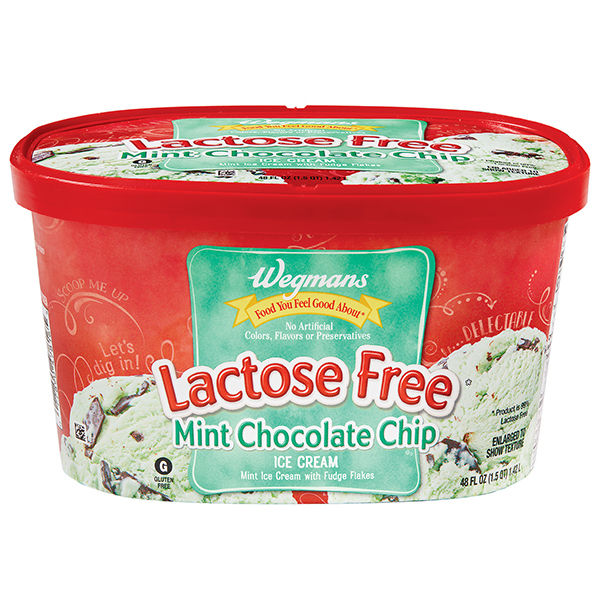 Wegmans Lactose Free Mint Chocolate Chip Ice Cream 48 fl. oz.