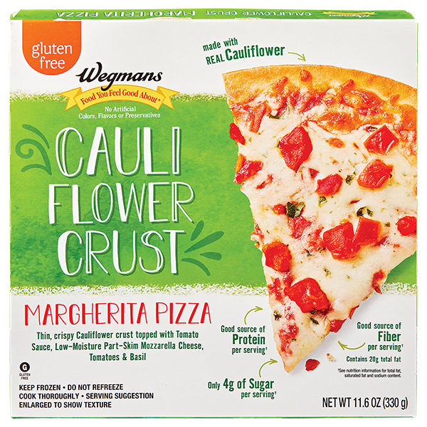 Wegmans Cauliflower Crust Margherita Pizza Frozen 12.0 Oz