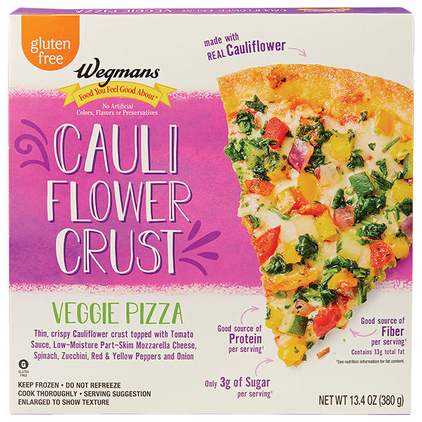 Wegmans Frozen Cauliflower Crust Veggie Pizza 11.6 oz