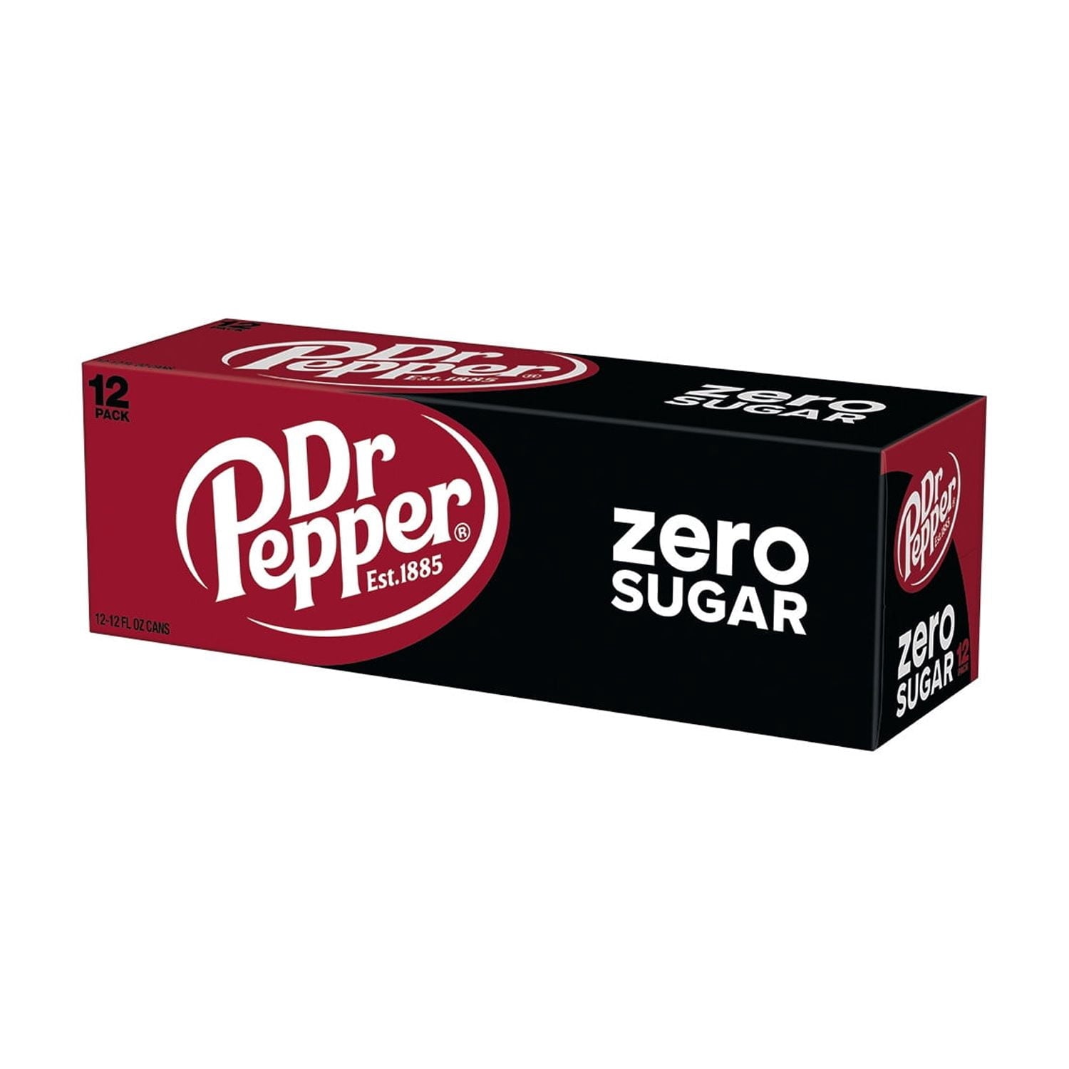Zero Sugar Soda Pop Cans 12 Fl Oz 12 Pack Dr Pepper
