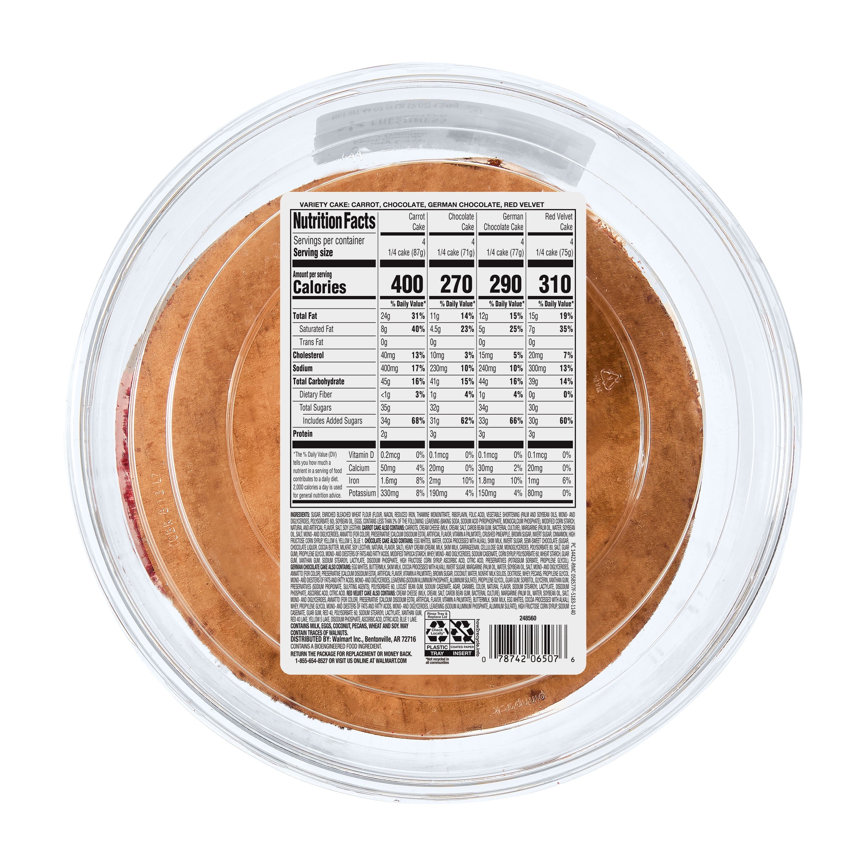 Variety Cake 44 Oz 4 Flavors Freshness Guaranteed