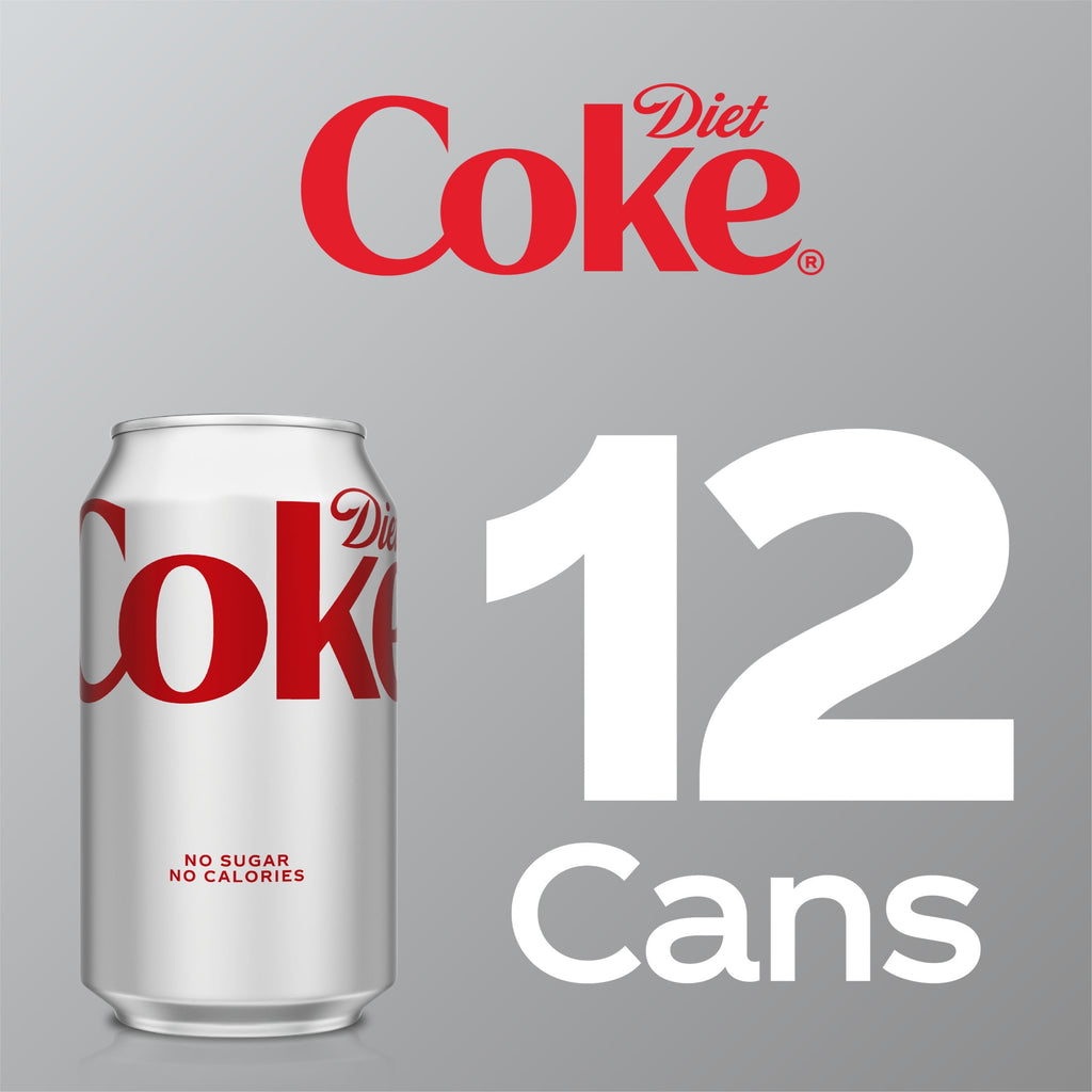 Diet Coke Soda Fridge Pack Cans 12 fl oz 12 Pack
