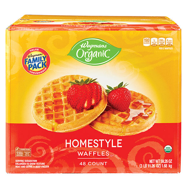 Wegmans Organic Homestyle Waffles Family Pack 59.26 Oz