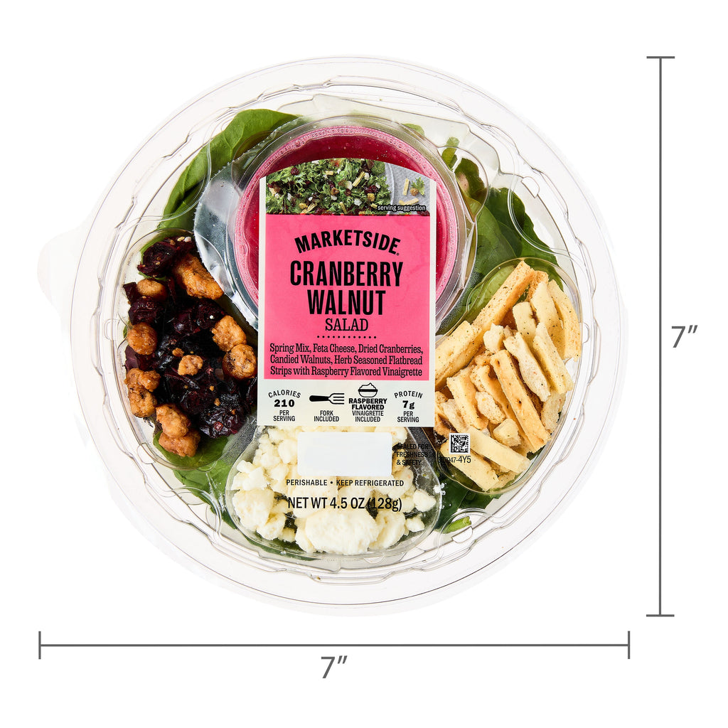 Fresh Marketside Cranberry Walnut Salad Kit 4.5 Oz Bowl