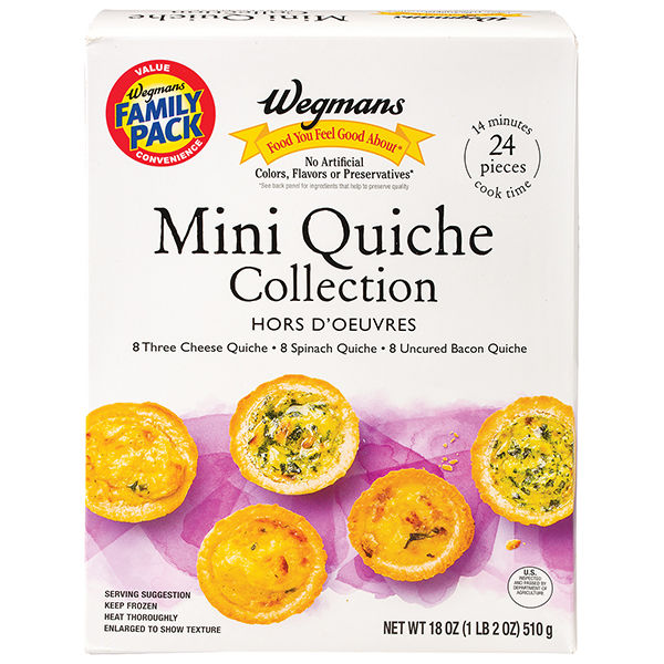 Wegmans Frozen Mini Quiche Collection 24 Count
