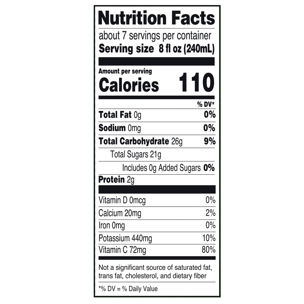 Great Value 100% Pasteurized Orange Juice With Pulp 52 fl oz