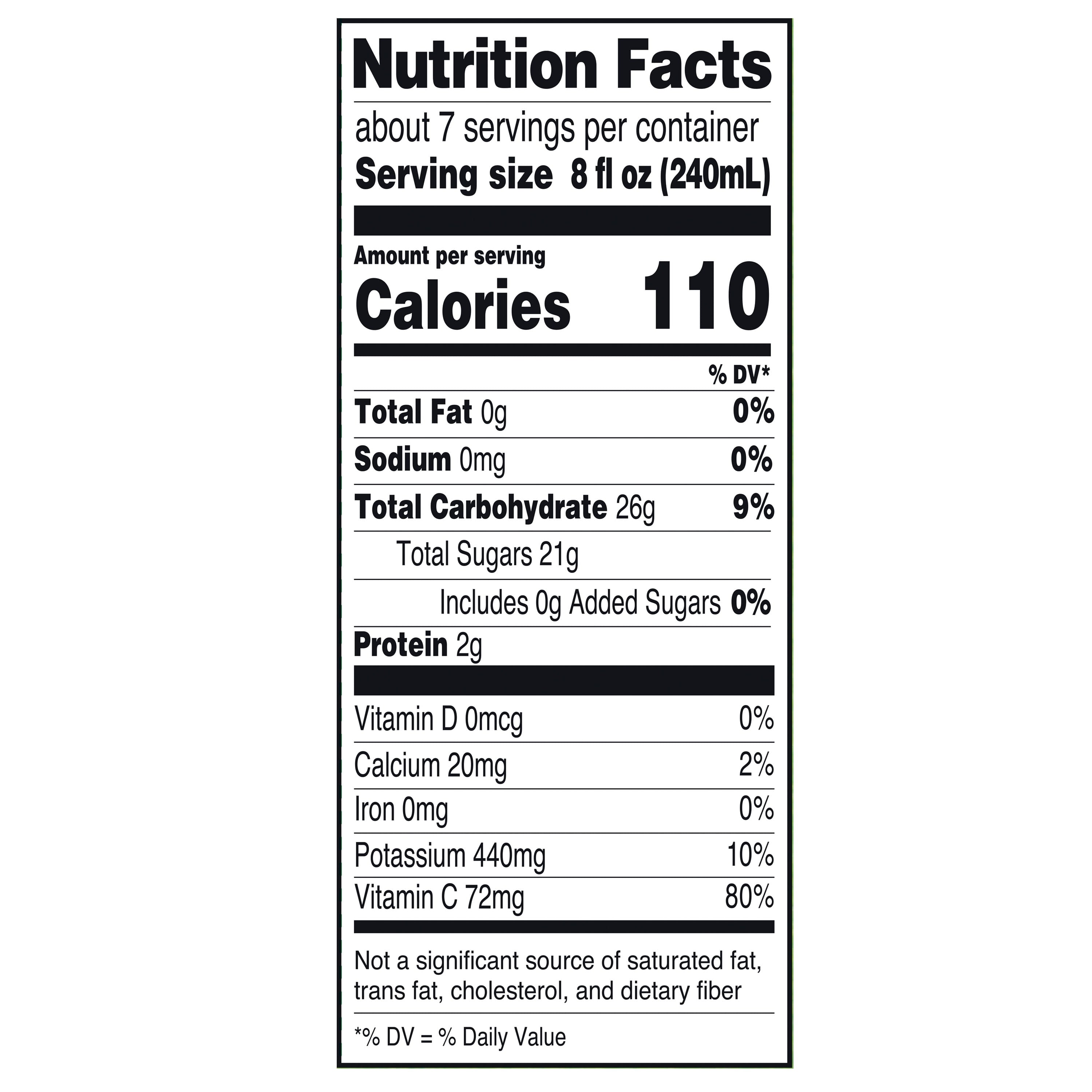 Great Value 100% Pasteurized Orange Juice With Pulp 52 fl oz