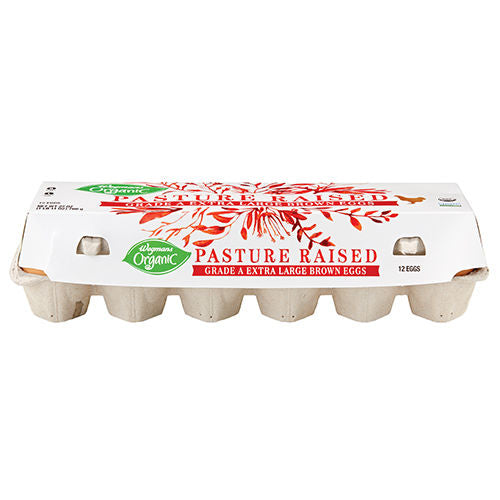 Wegmans Organic Pasture Raised Grade A Extra Large Brown Eggs 12 Count