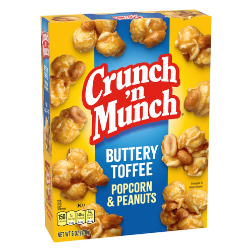 Buttery Toffee Popcorn with Peanuts 6 Oz 1 Count Crunch 'n Munch