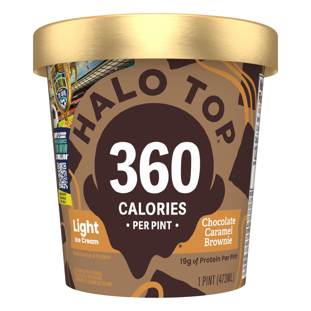 Halo Top Chocolate Caramel Brownie Light Ice Cream 16 Fl Oz