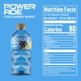 Powerade Limited Edition Cold Berry Burst Electrolyte Sports Drink 28 fl oz Bottle