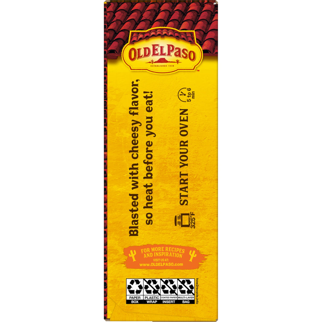 Stand 'N Stuff Bold Nacho Cheese Taco Shells 5.4 Oz 10 Count Old El Paso