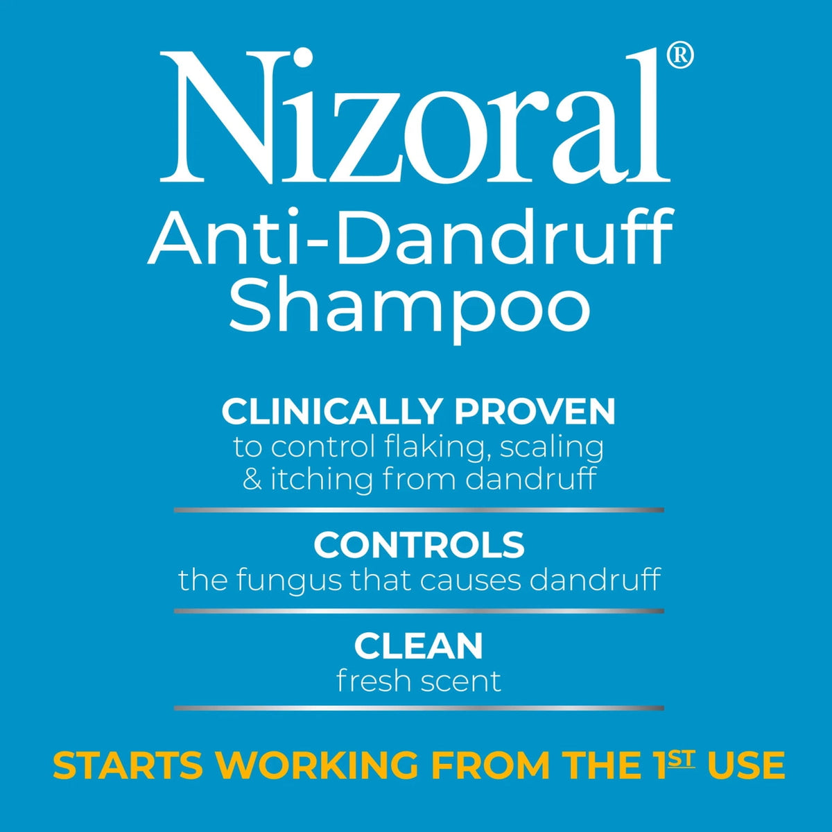 Nizoral Anti-Dandruff Shampoo Ketoconazole 1% Fresh Scent 7 fl oz