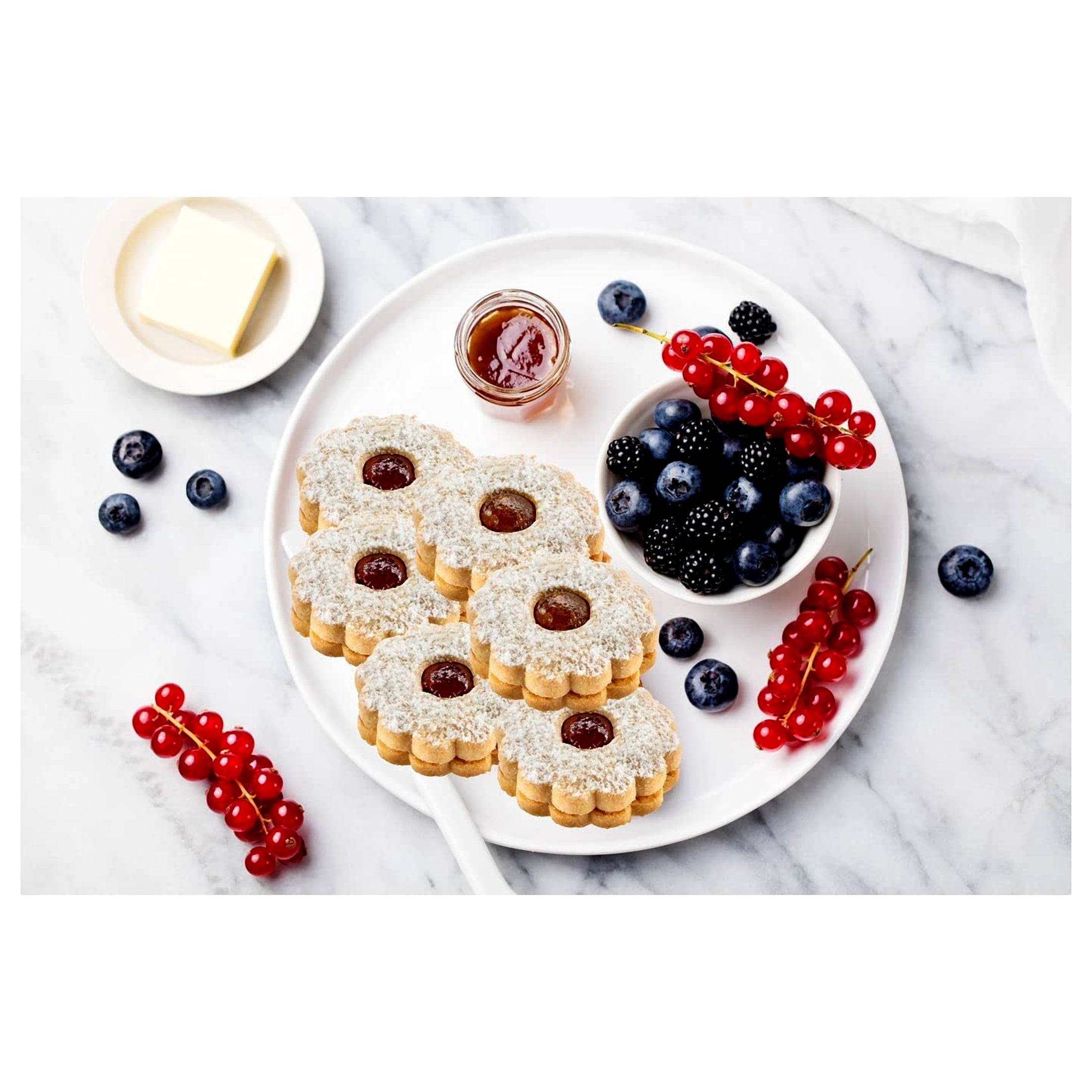 Linzer Tart Cookies Raspberry Jam 9 Oz 10 Count Stern's Bakery