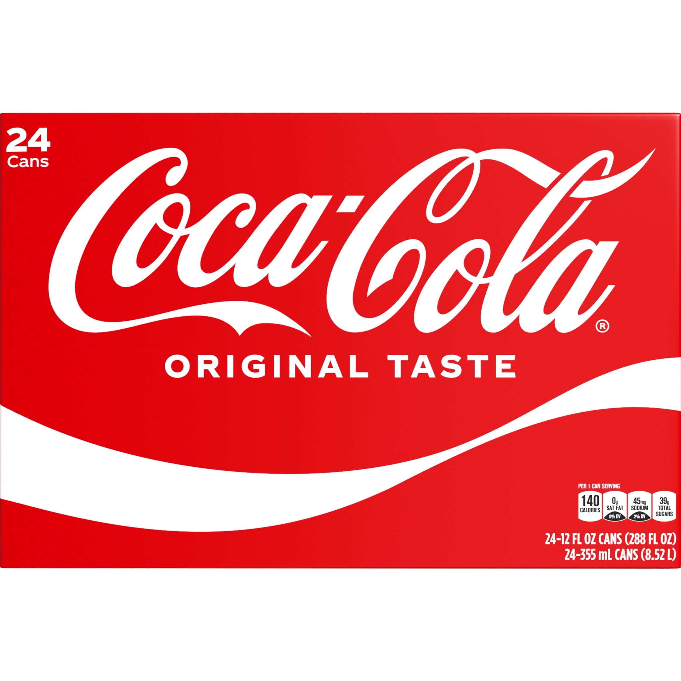 Soda Pop Cans 12 Fl Oz 24 Pack Coca-Cola