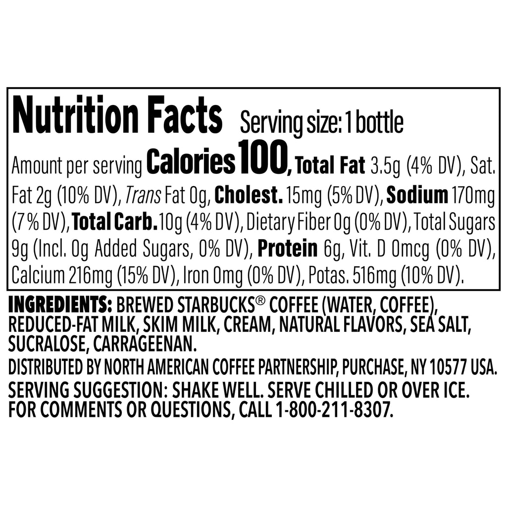 Starbucks Naturally Caffeinated Medium Roast Frappuccino Lite Gelato Caramel Iced Coffee 9.5 fl oz Bottle