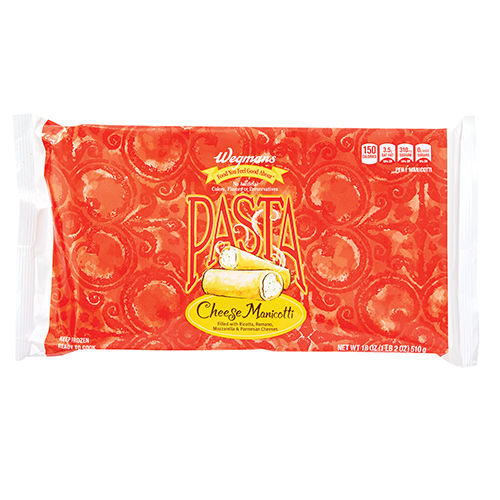 Wegmans Frozen Cheese Manicotti Pasta
