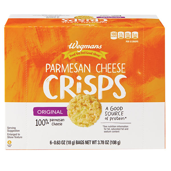 Wegmans Parmesan Cheese Crisps Original 3.78 Oz
