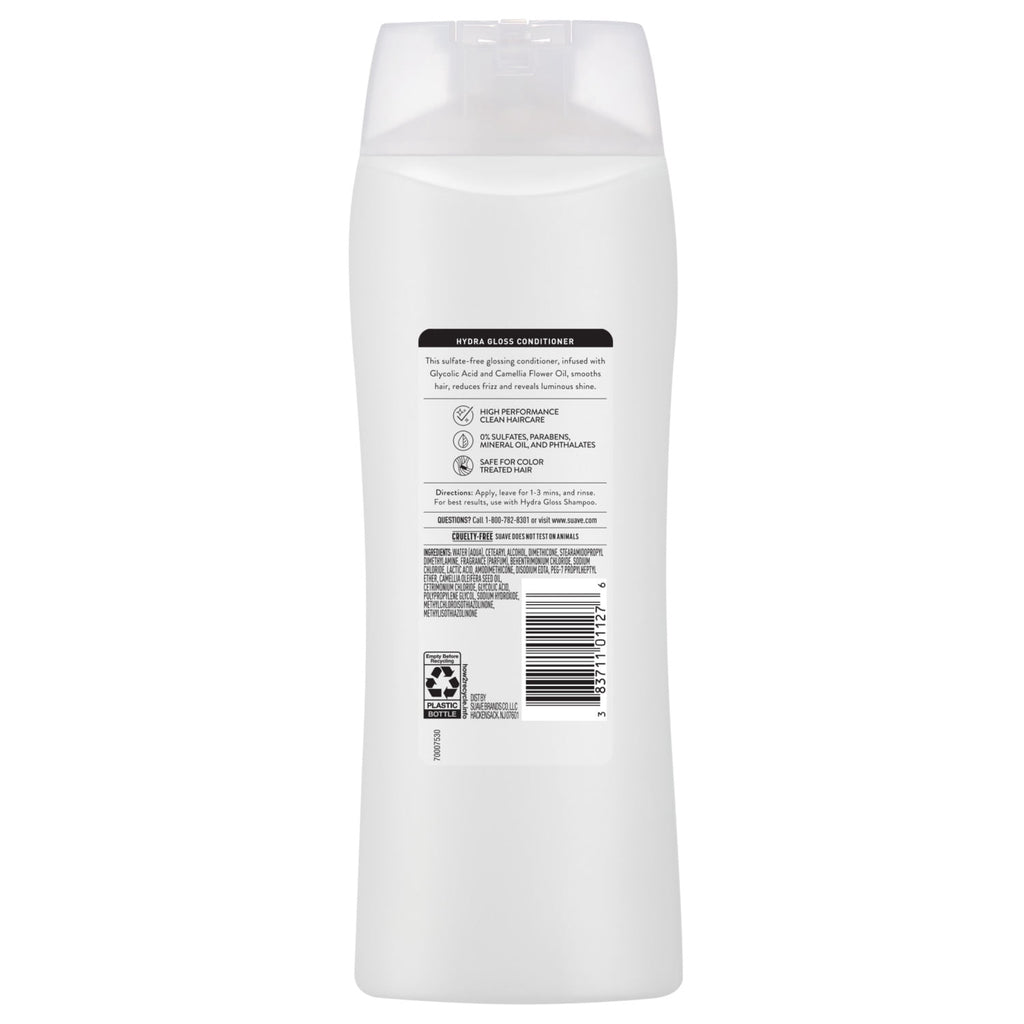 Suave Hydra Gloss Sulfate Free Conditioner with Glycolic Acid & Camellia Oil 18 fl oz