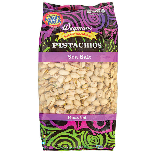 Wegmans Sea Salt Roasted Pistachios Family Pack 40 Oz