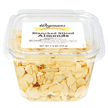 Wegmans Blanched Sliced Almonds 7.5 Ounce