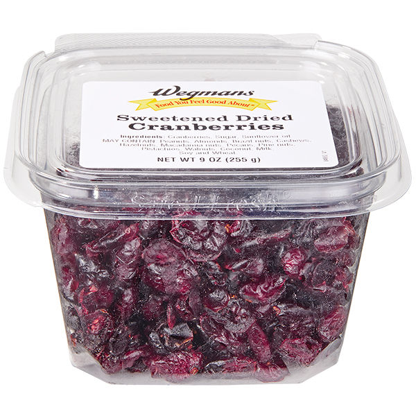 Wegmans Sweetened Dried Cranberries 9 Oz