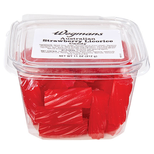 Wegmans Australian Strawberry Licorice Candy 10 Oz