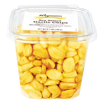Wegmans Sea Salted Garlic Chips 6.7 Oz
