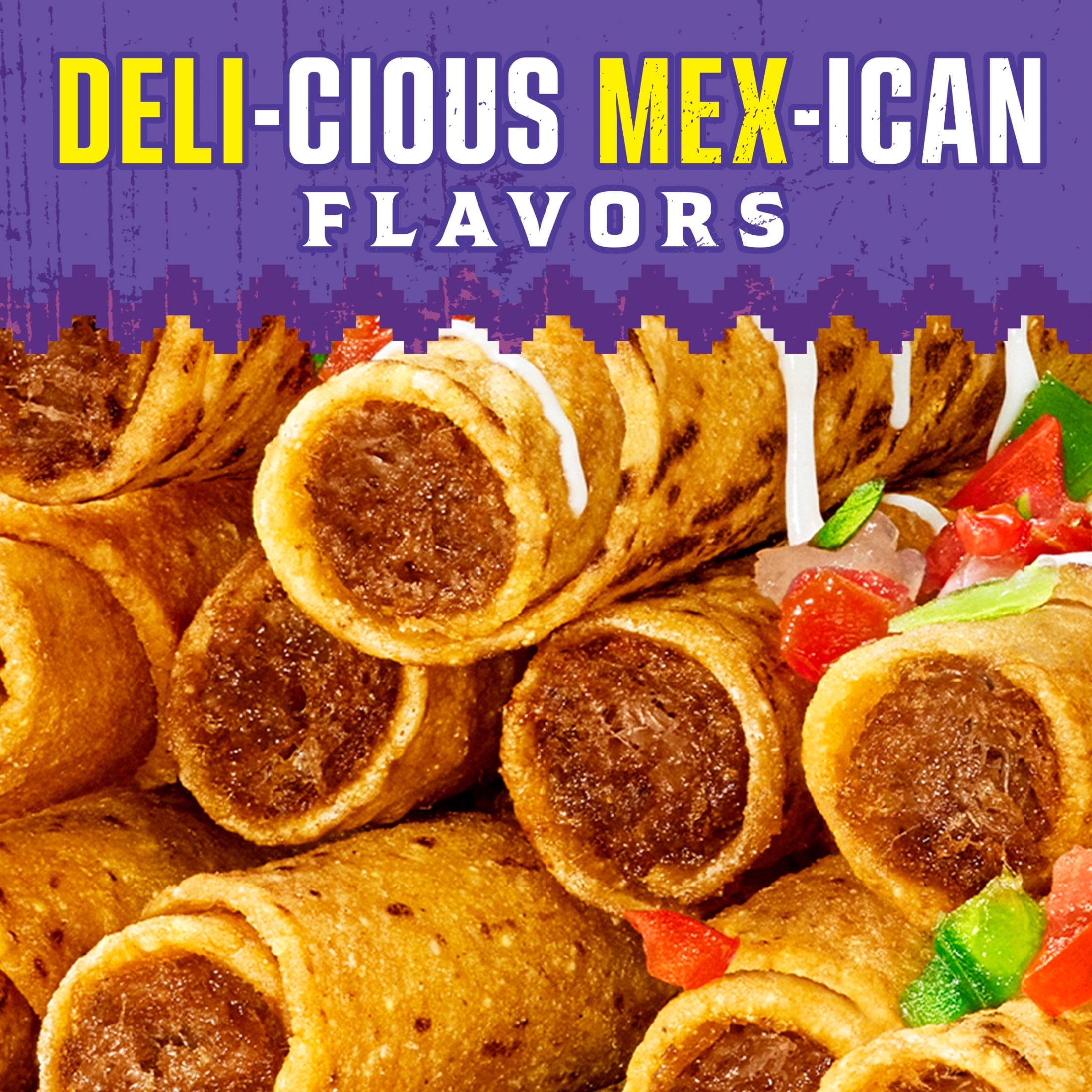 Delimex Beef Taquitos Frozen Snacks 20 Ct 20 Oz