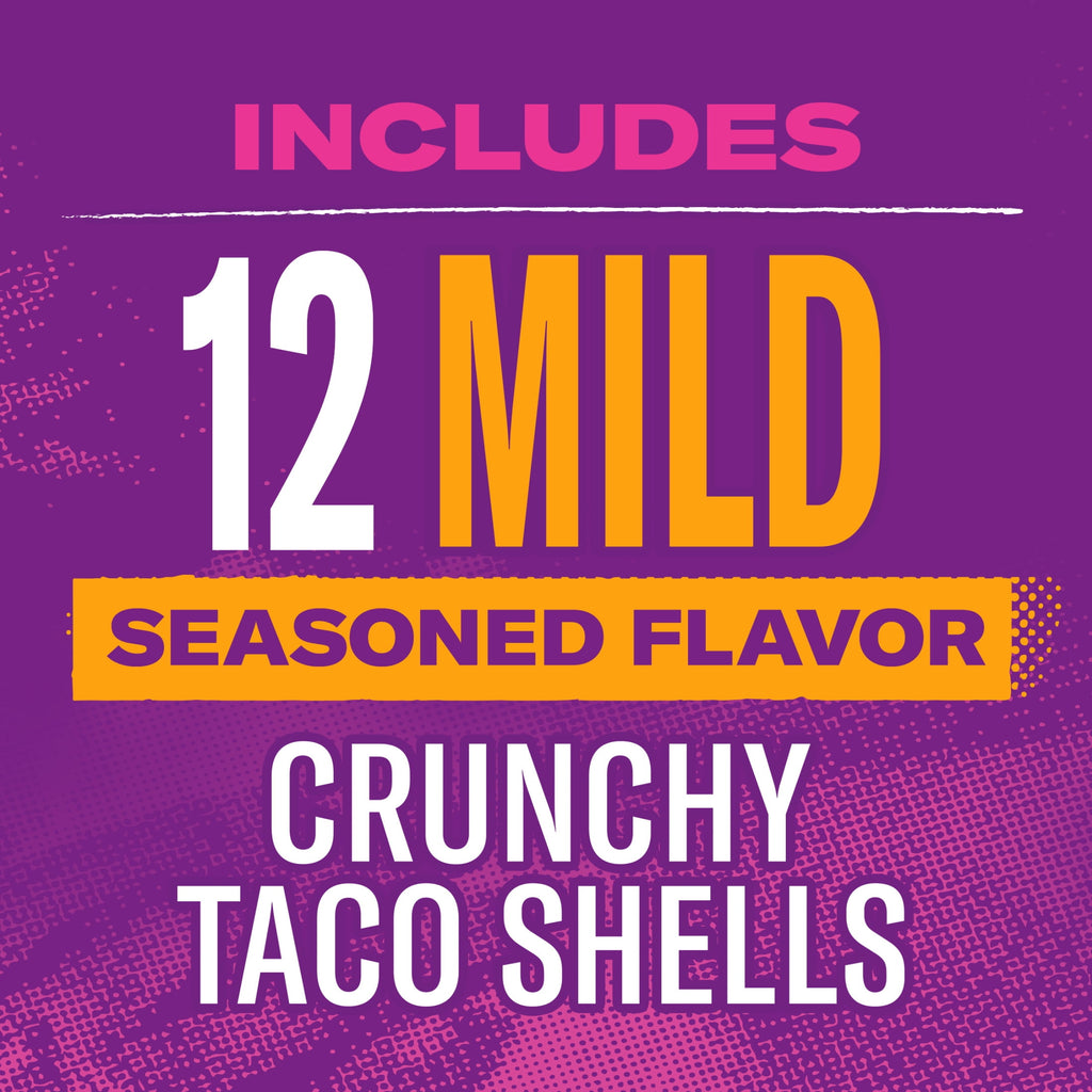 Mild Seasoned Flavor Crunchy Taco Shells 4.8 Oz 12 Count Taco Bell