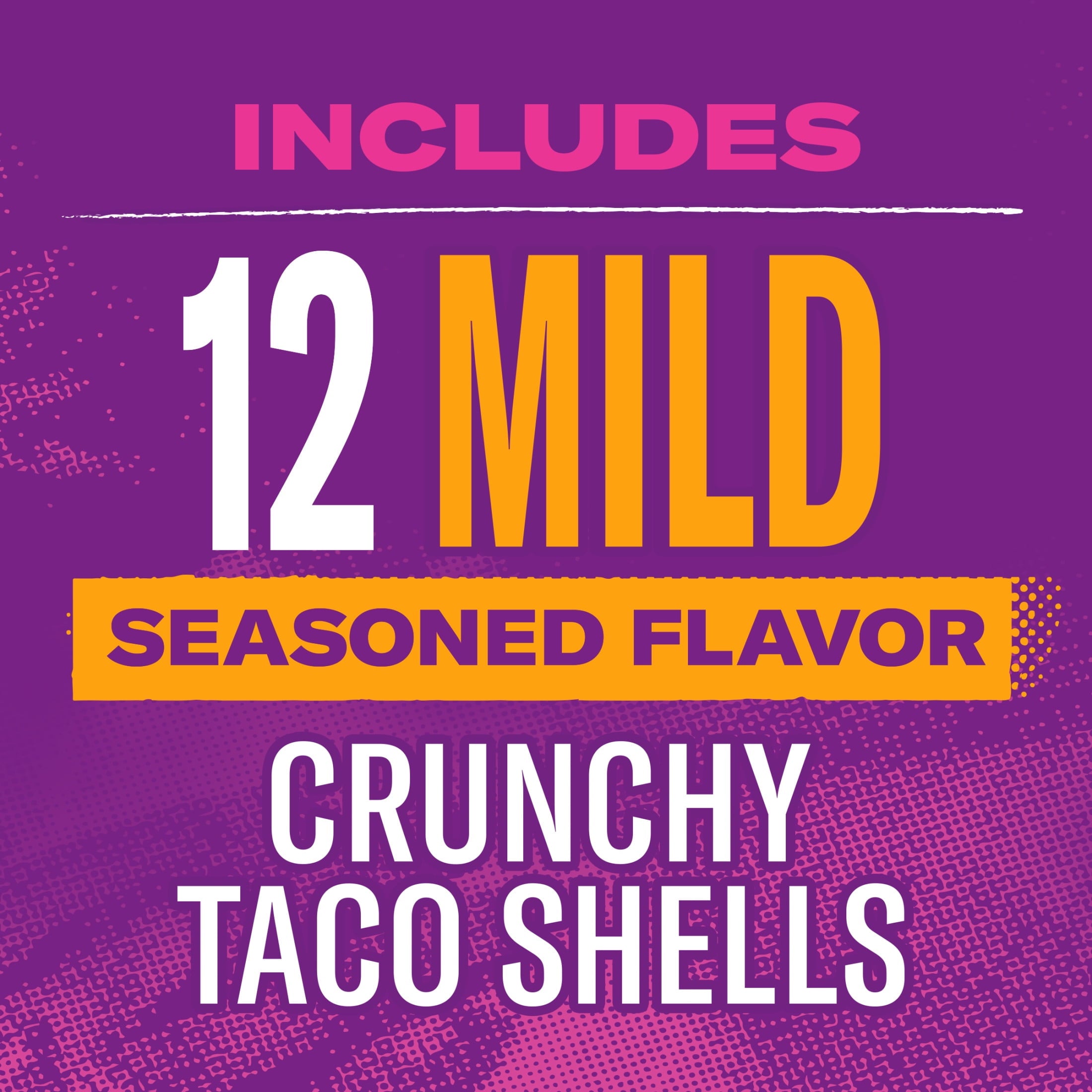 Mild Seasoned Flavor Crunchy Taco Shells 4.8 Oz 12 Count Taco Bell