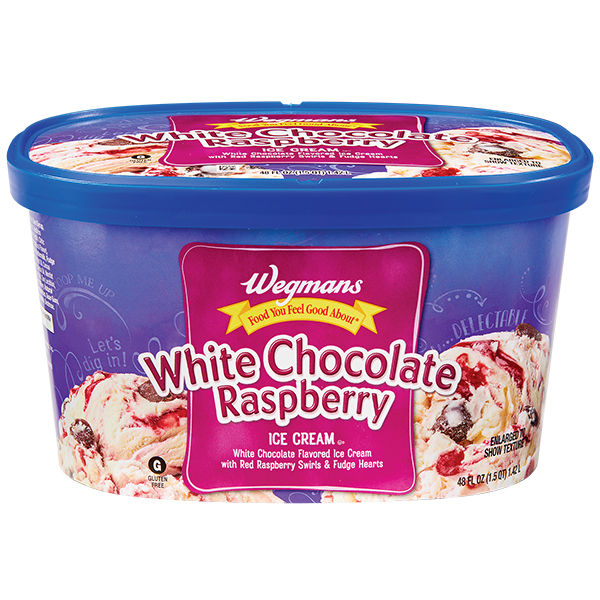 Wegmans White Chocolate Raspberry Ice Cream