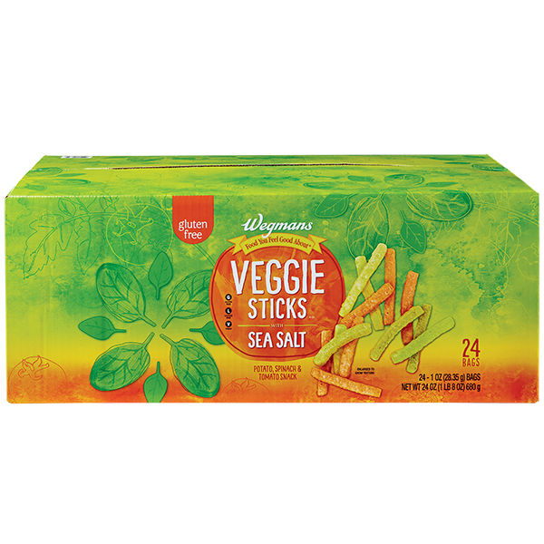 Wegmans Veggie Sticks with Sea Salt 24 Pack 24 Oz
