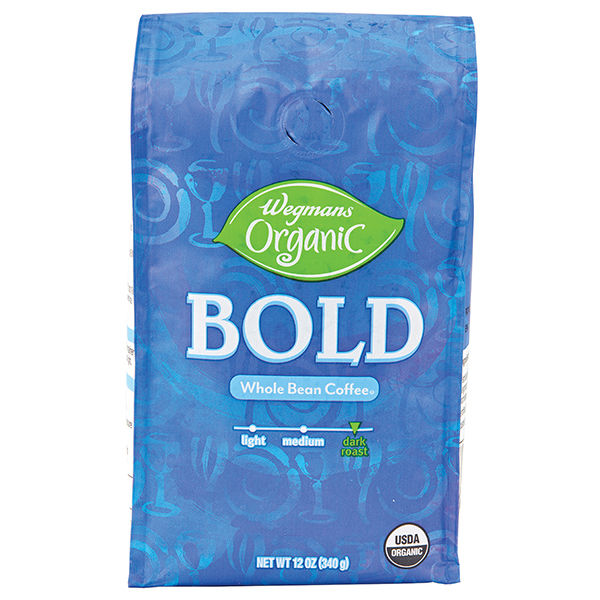 Wegmans Organic Bold Whole Bean Coffee 12 Oz