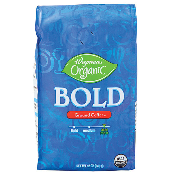 Wegmans Organic Bold Ground Coffee 12 Oz